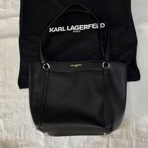 Karl Lagerfeld Sleek Black Tote Bag